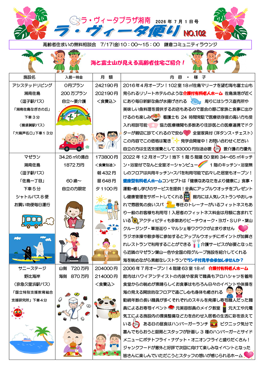 ラヴィータ便りNo.102 2026年7月1日号