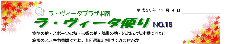 食欲の秋・スポーツの秋・芸術の秋・読書の秋・いよいよ秋本番ですね！箱根のススキも見頃ですね。仙石原に出掛けてみませんか