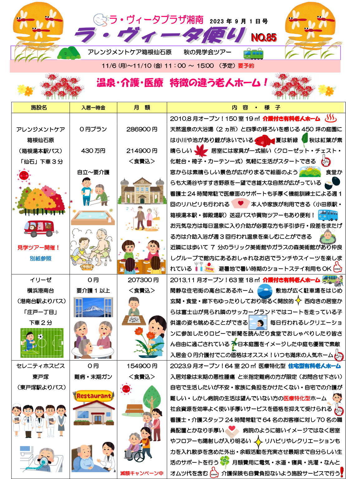 ラヴィータ便りNo.85 2023年9月1日号
