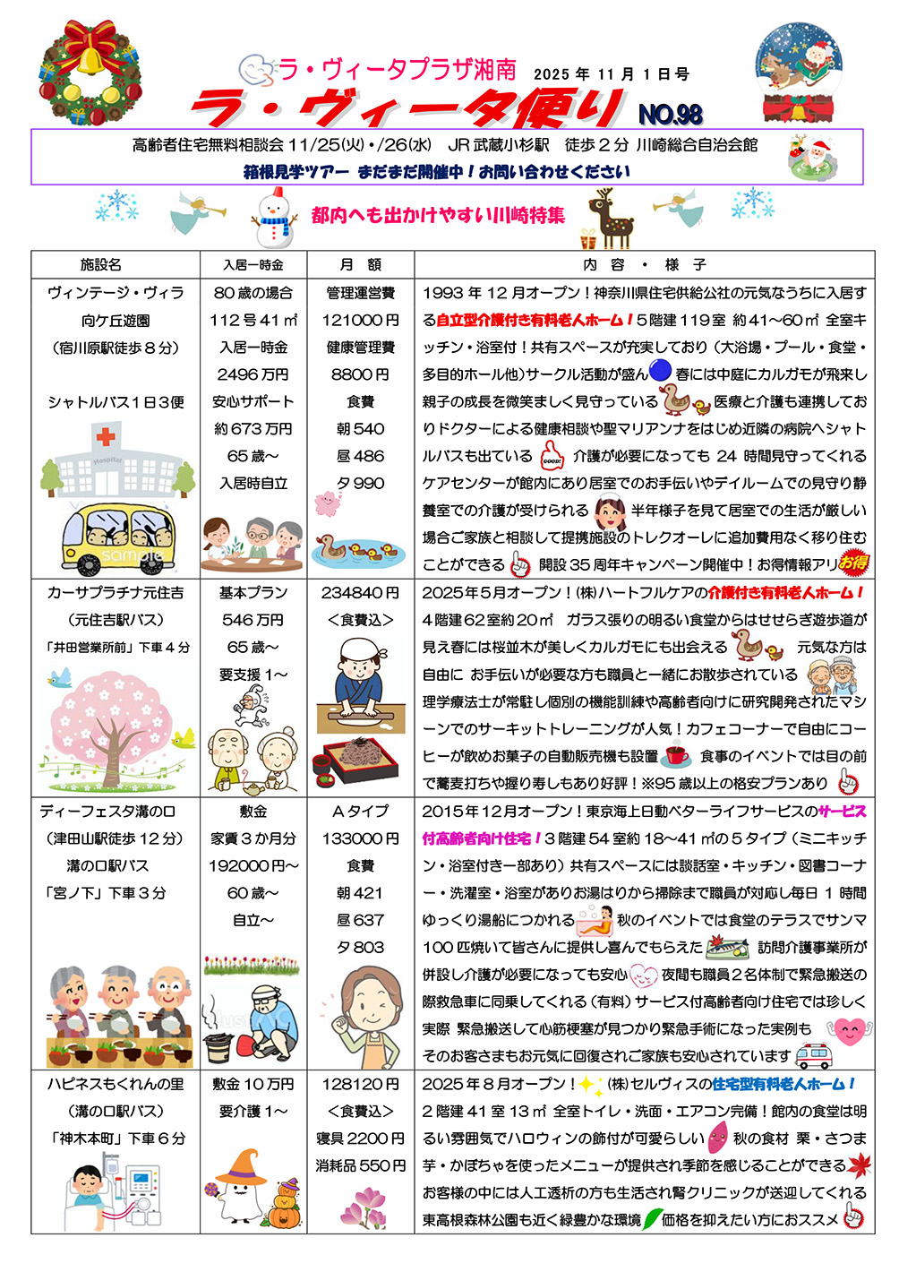 ラヴィータ便りNo.98 2025年11月1日号